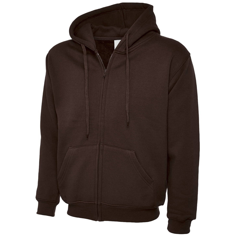 Solid Regular Fit Zipper Hoodies
