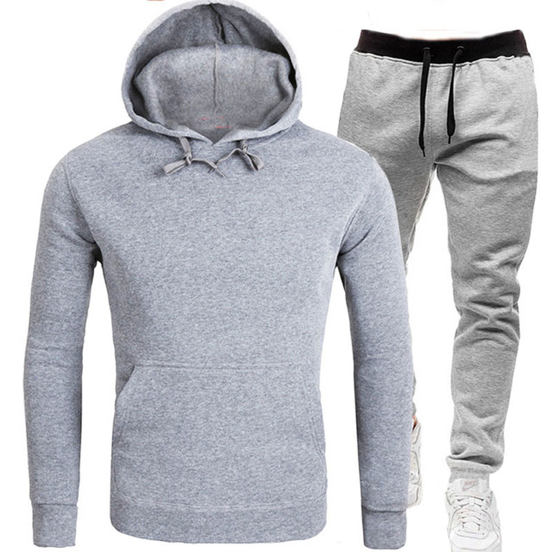 Wholesale Blank Pullover hooded Tracksuits